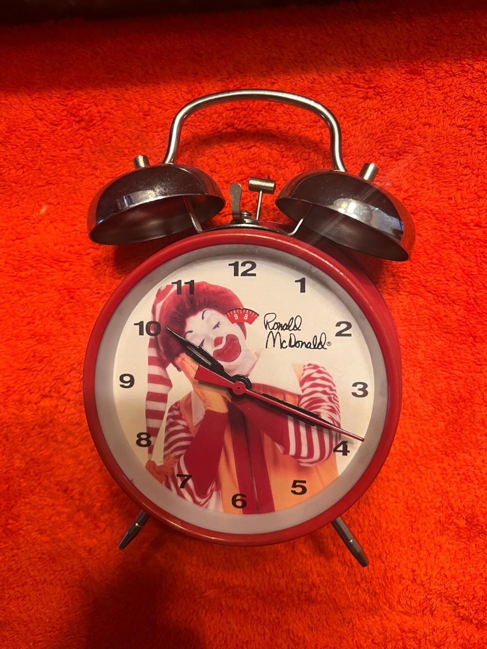Ronald McDonald Vintage Clock Not Working But Rings